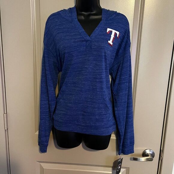 NEW Women's Texas Rangers Lightweight Hoodie Med & Large NWT - Picture 2 of 8